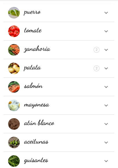 listas de la compra automáticas